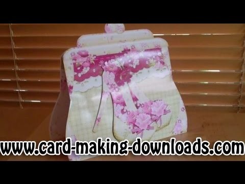 How To Make A Handbag Shaped Card www.card-making-downloads.com