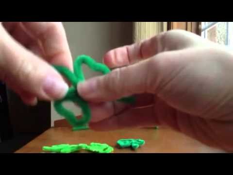 How to make a shamrock out of pipe cleaners
