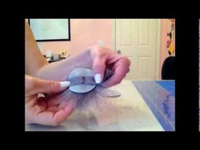 How to make a Vintage Feather baby headband using elastic