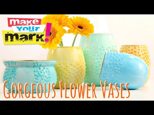 How to make: Gorgeous Flower Vases DIY
