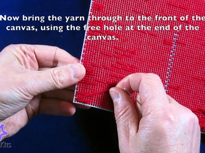 How to sew plastic canvas edging - FRAMOUS KITS VIDEO NO.16