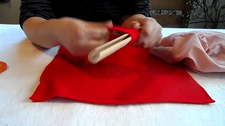 How to use the cutting gauge for shaggy rag rugs