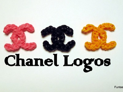 Rainbow loom Chanel Logo charm - How to
