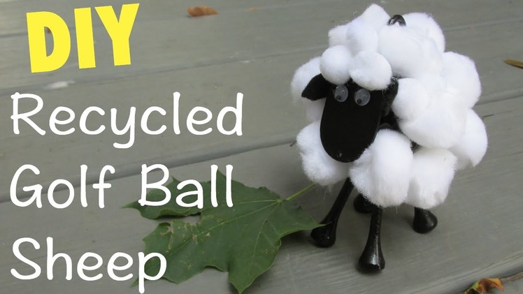 Sheep Golf Ball DIY Recycling Craft Series Craft Klatch