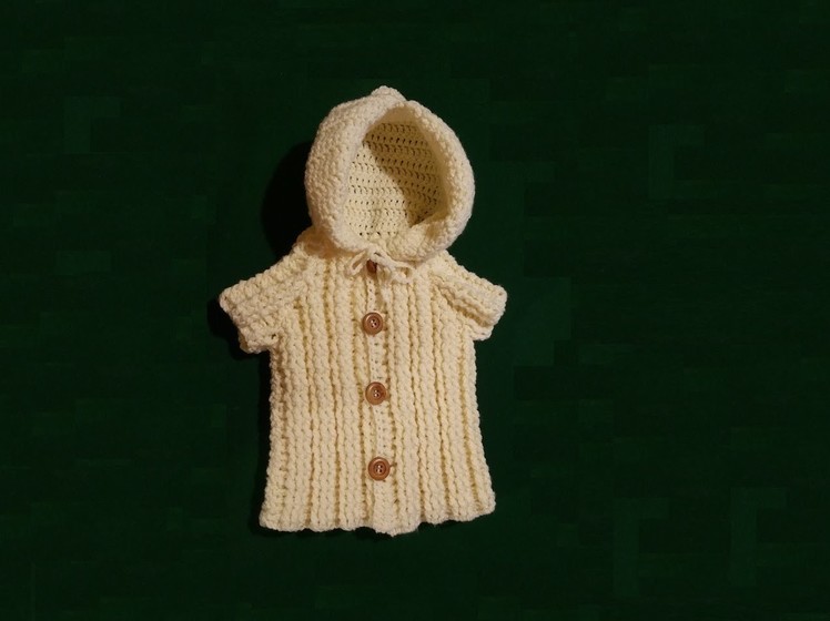 Cappottino da neonato all'uncinetto - tutorial crochet baby coat