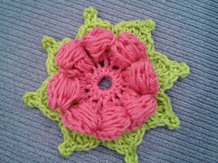 Crocheted flower No 9