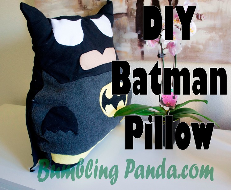 DIY Batman Pillow Plushie
