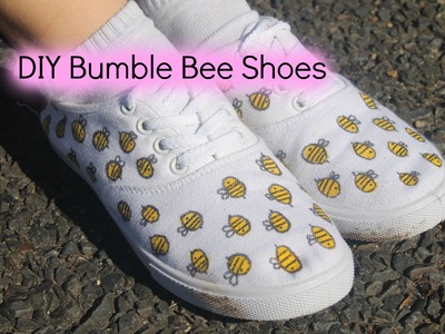 DIY Bumble Bee Shoes