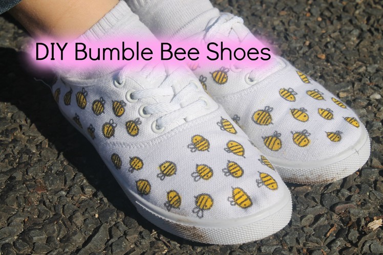 DIY Bumble Bee Shoes