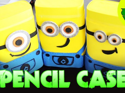 DIY crafts: MINIONS PENCIL CASE with a nesquik box - crafts for kids