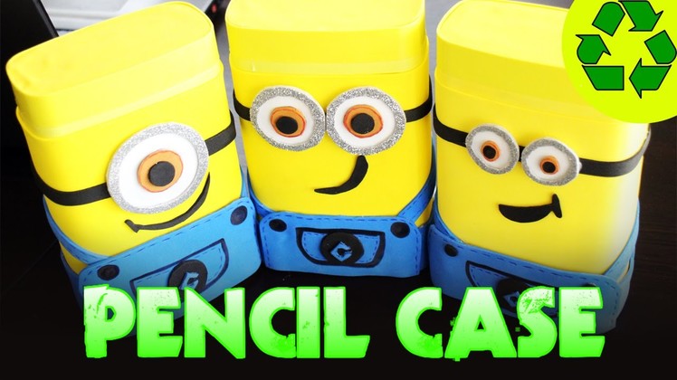 DIY crafts: MINIONS PENCIL CASE with a nesquik box - crafts for kids