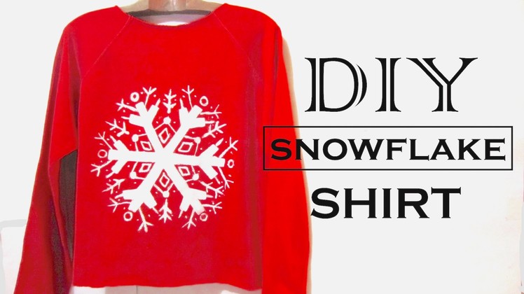 DIY Snowflake Sweatshirt | How to Make a Graphic Sweatshirt