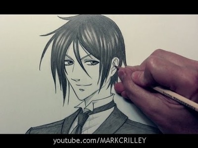 Drawing Time Lapse: Sebastian from "Black Butler"