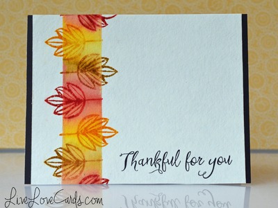 Easy Fall Card with Distress Inks