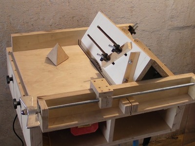 Homemade Table Saw Sledge - Part 4 - Jig to build Tetrahedrons and Pyramids
