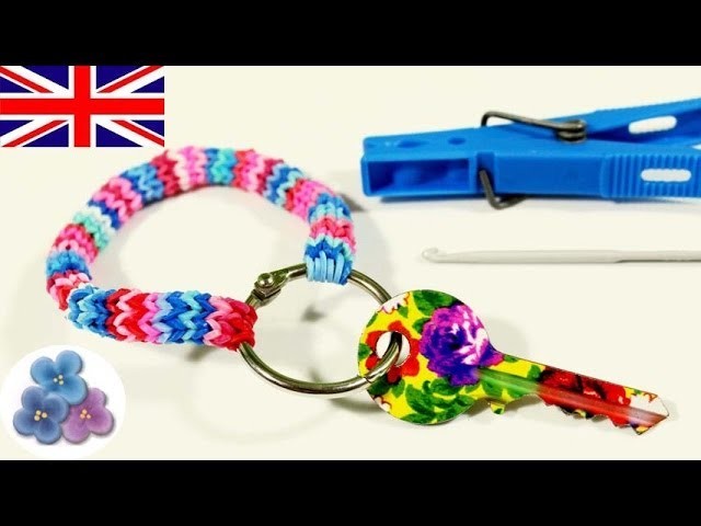 How to make Hexafish Key Chains without Rainbow Loom DIY Cool Key Holder Key Ring Mathie