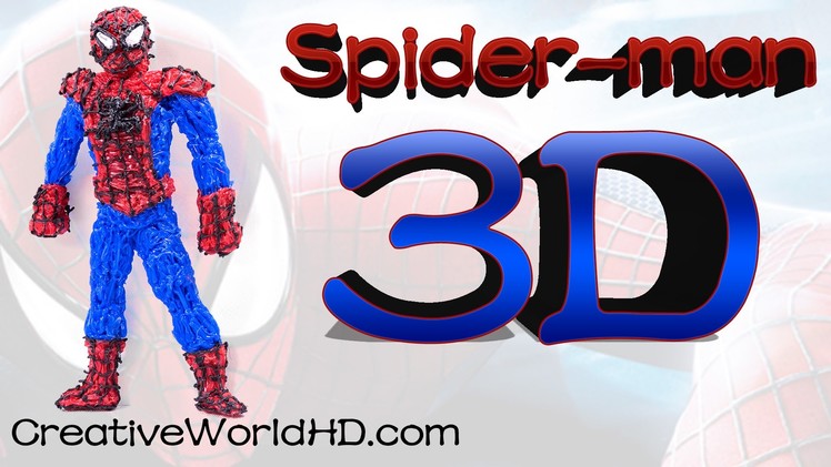 How to Make Spiderman - 3D Printing Pen Creations.Scribbler DIY Tutorial.Creative World