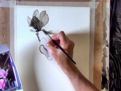 Magnolias Pen and Ink Speed demonstration by Joe Cartwright