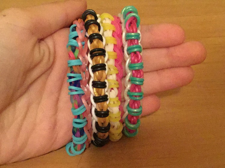 Origami Bracelet (Rainbow Loom) Tutorial | Loom Bands, Loom Bracelet