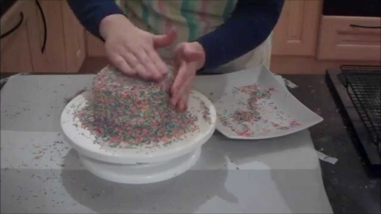 Rainbow Sprinkle Cake Tutorial