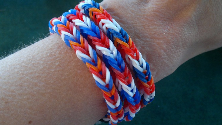 Beading4perfectionists : Loom with rubber band #3 : Bands test & herringbone stitch