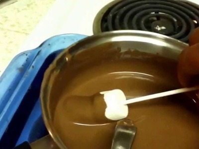 Como hacer malvaviscos cubiertos de chocolate
