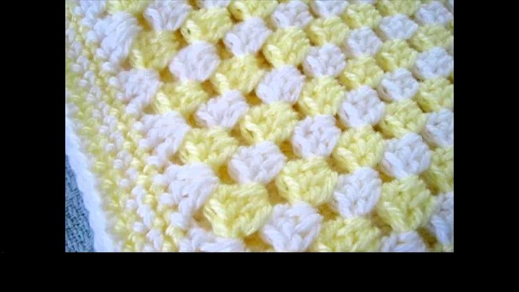 Crochet granny square potholder