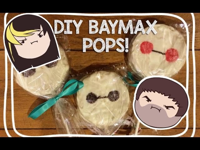 DIY - Cooking With The Grumps - Baymax Rice Crispy Pops!