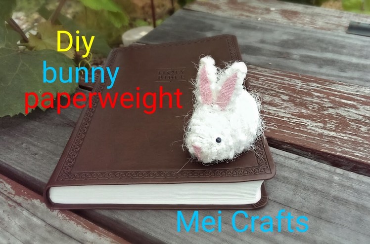 Diy: how to make a bunny paperweight