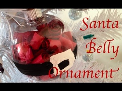 DIY: Santa Belly Ornament  ♡ Theeasydiy #Crafty