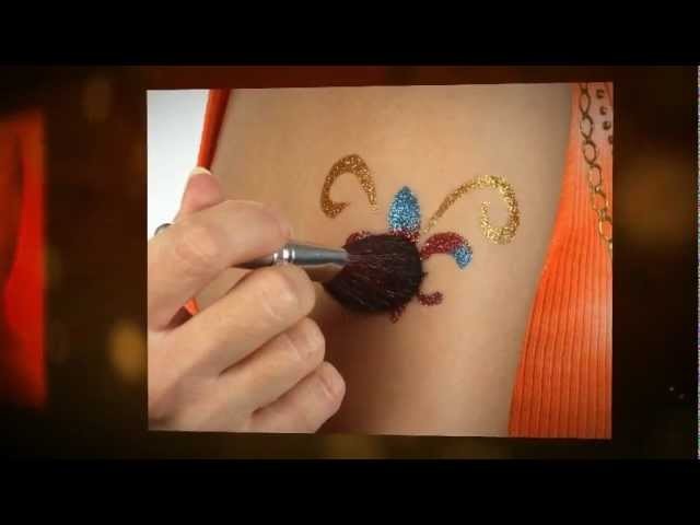How to apply a Glitter Tattoo with Tulip Body Art