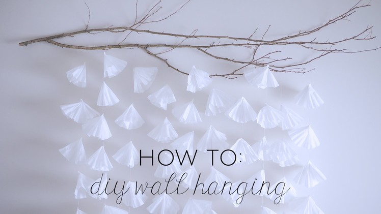 How to: DIY Coffee Filter Wall Hanging