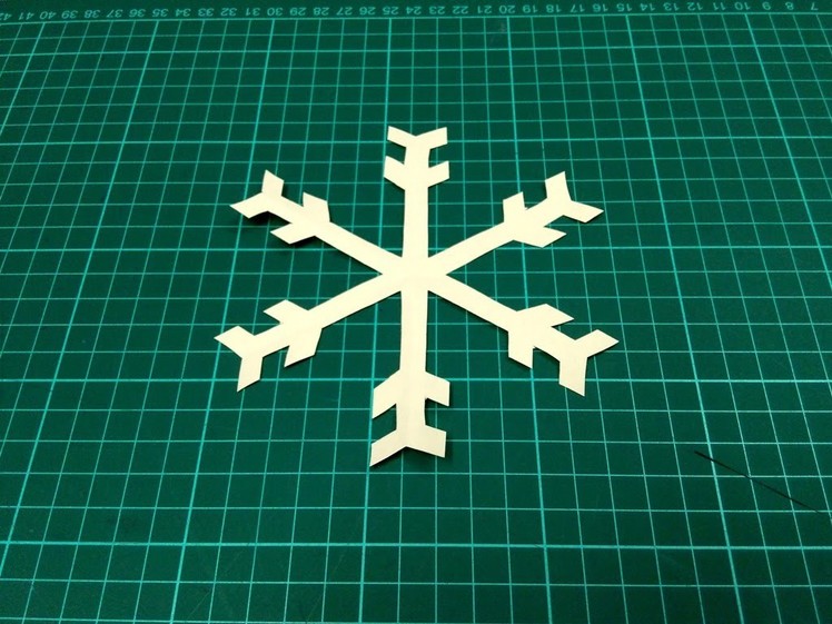 How to make a simple and easy paper snowflake - 2