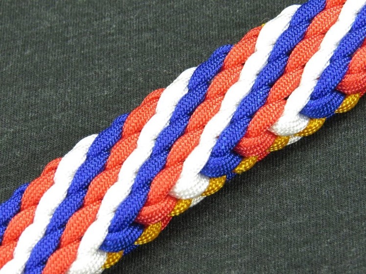 How to make a (Spirit of) 1776 Sinnet Paracord Bracelet Tutorial (Paracord 101)
