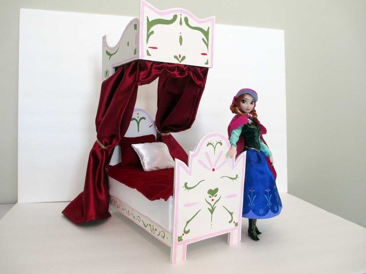 How To Make an Anna Doll Bed Tutorial. Disney Frozen