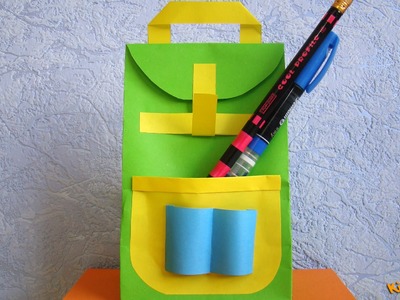 How to make Backpack Paper Bag?