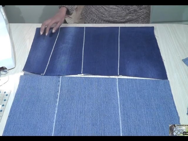 How to make flat fabric from old jeans. Recycle Reuse