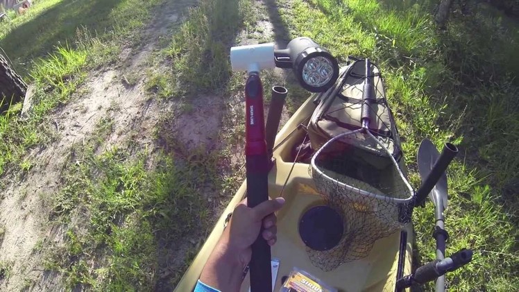How to Setup Lights for Night Kayak Fishing - Galveston Causeway