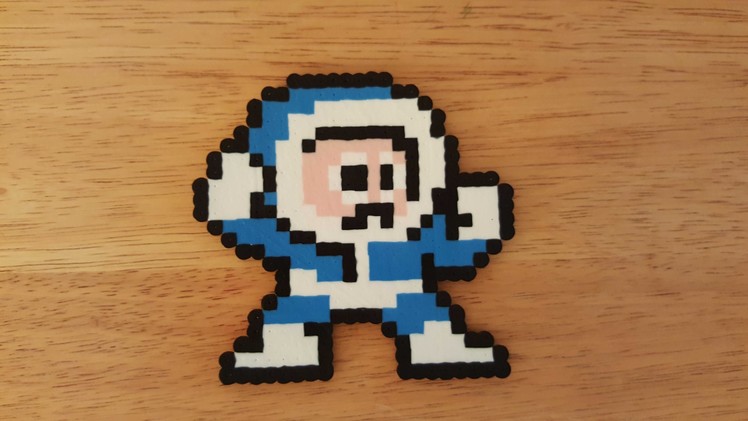 Ice Man  - Time Lapse (Mega Man 1 - Perler Bead Art)