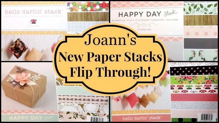 Joann's Haul. New DCWV Paper Stacks Flip Through!