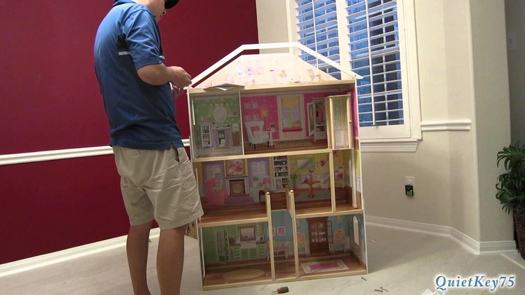 KidKraft Majestic Mansion Dollhouse with Furniture - unboxing and construction