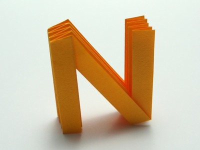 Origami Letter 'N'