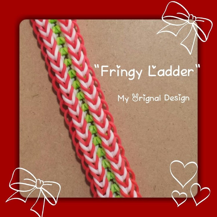 *Updated* My "Fringy Ladder" Rainbow Loom Bracelet. How To Tutorial