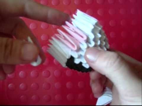 3D origami kawaii onigiri riceball