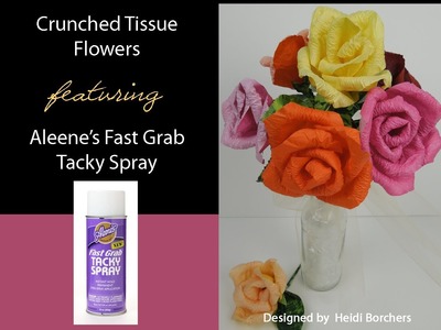Aleene's Crunched Tissue Roses by EcoHeidi Borchers