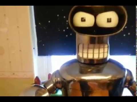 Bender robot futurama lifesize real build DIY motorized animatronic animatronics