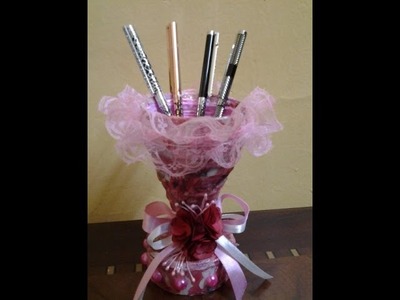 Best Out Of Waste Paper Decorative Pen Holder