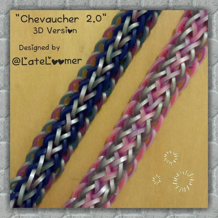 "Chevaucher 2.0" 3D Version: Hook Only Bracelet. How To Tutorial