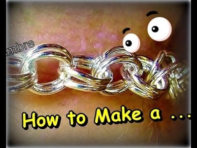 Como Hacer Pulsera con anillas.How to make a bracelet chainmail-By Puntoy Alambre