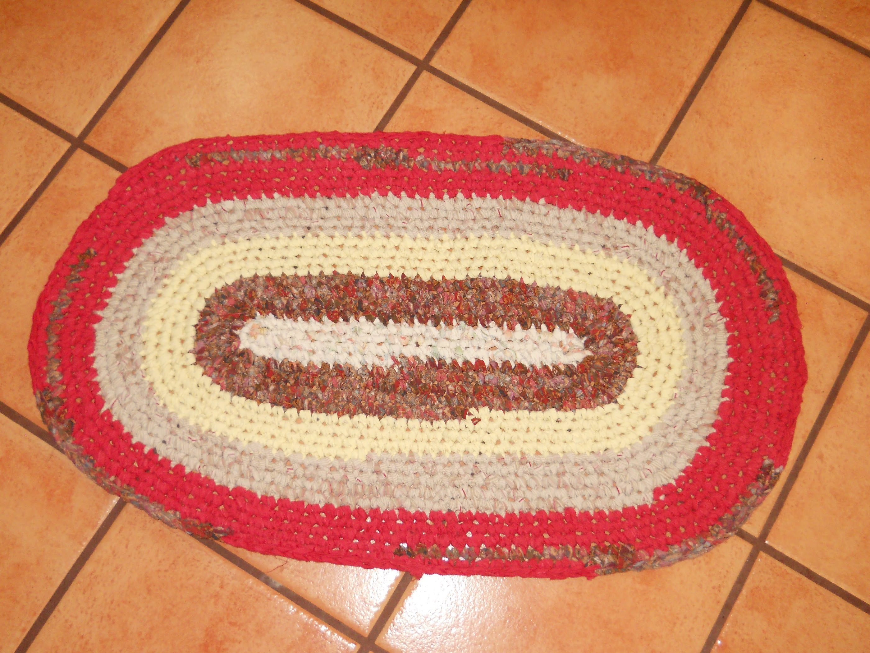 Crochet OVAL Rag Rug Tutorial for Beginners 101 Part 2